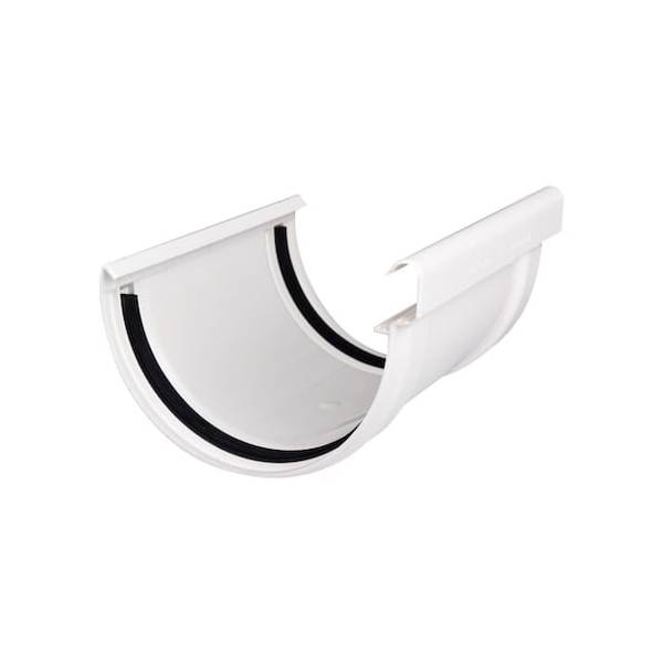 Plastmo plast ekspansions samlestykke hvid 11/125 mm