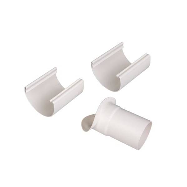 Plastmo plast justerbart tudstykke hvid Ø75 mm nr 11/125 mm