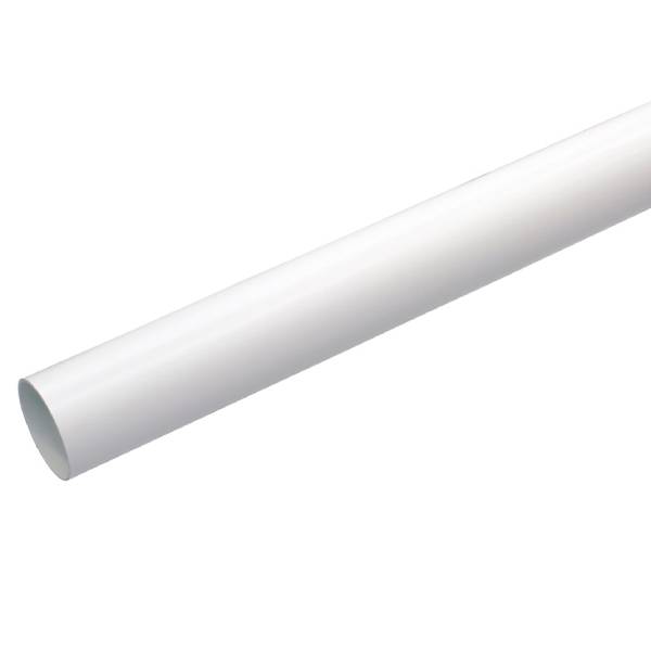 Plastmo plast nedløbsrør hvid Ø75 mm - 4 meter