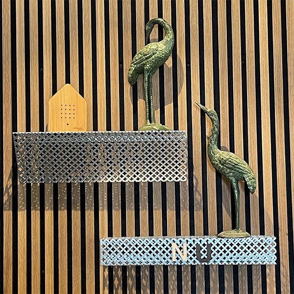 Hylde firkantet stål kløverblad 49 cm