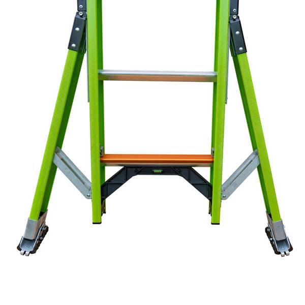 JUMBO skydestige giant "hyperlite" 7,8 meter 2x14 trin m/stigefod