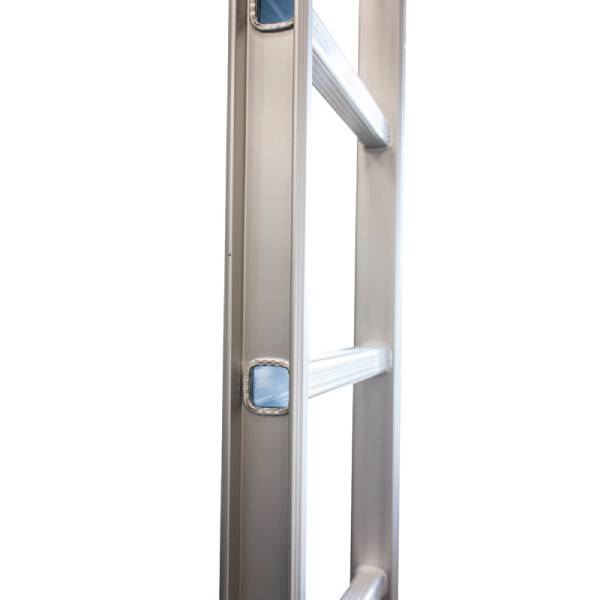 JUMBO skydestige 3-delt pro classic 4,3 meter 3x6 trin m/stigefod