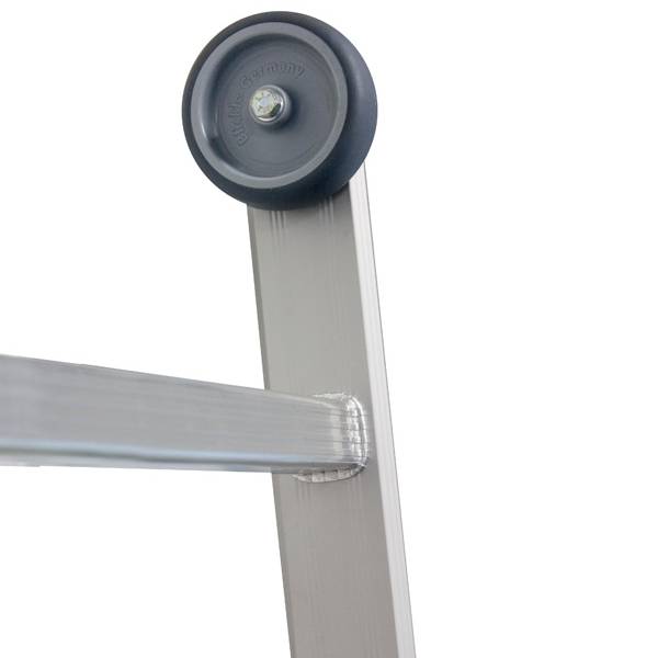 JUMBO skydestige 3-delt pro classic 4,3 meter 3x6 trin m/stigefod