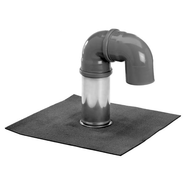 Kabelgennemføring Ø110x250 mm Stål/SBS m/2 plastbøjninger