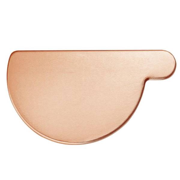 VM Zinc endebund kobber t/venstre 333 mm 1/2-rund nr 12 tagrende