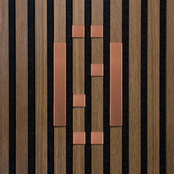 Bogstav til akustikpanel Kobber Ø