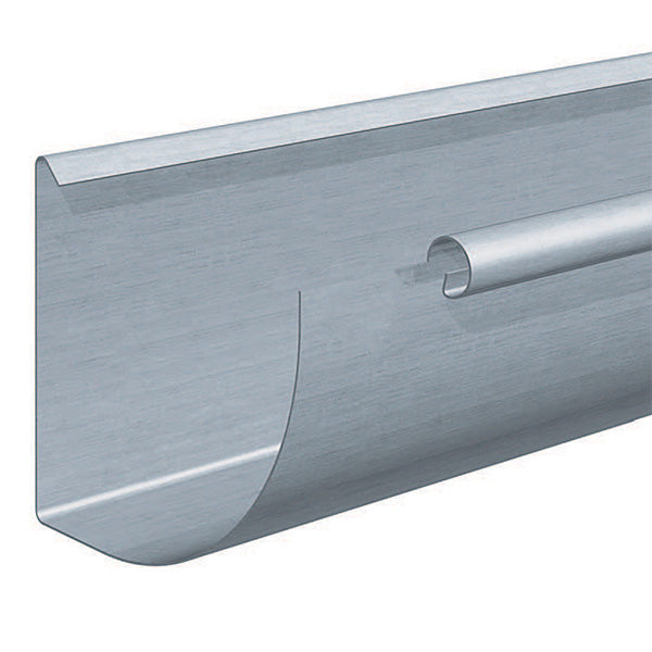 Rheinzink tagrende arkitekt 1/4 rund walzblank 0,7x333 mm - 3 meter Limsystem