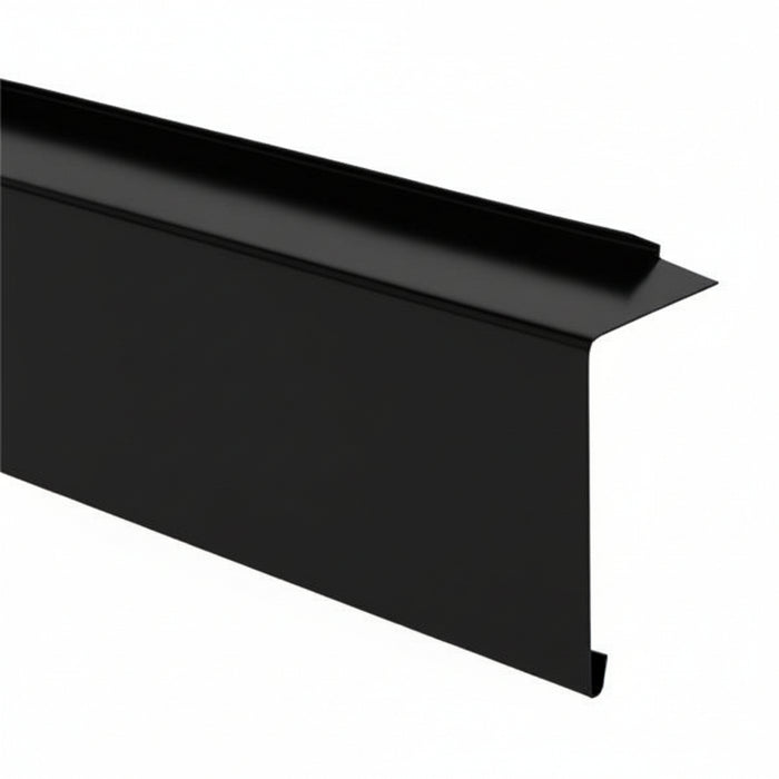 Løskant i sort aluminium RAL9005 glans 30