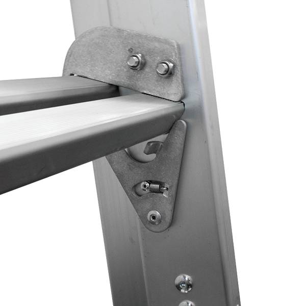 JUMBO skydestige super proff 3,5 meter 2x7 trin m/stigefod