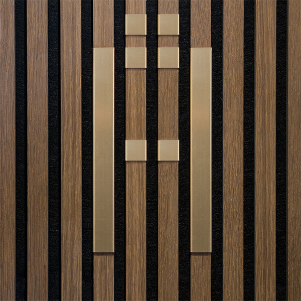 Bogstav til akustikpanel Messing Å