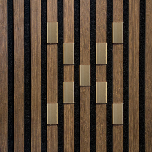 Bogstav til akustikpanel Messing X