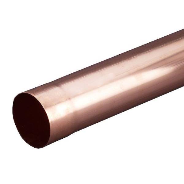 VM Zinc nedløbsrør 0,7 mm kobber Ø76 mm - 3 meter