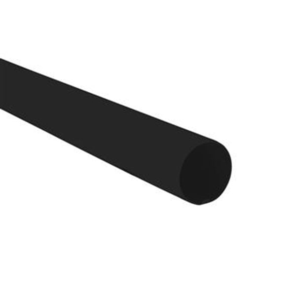 PREFA Nedløbsrør aluminium 0,7x100 mm  3 meter sort