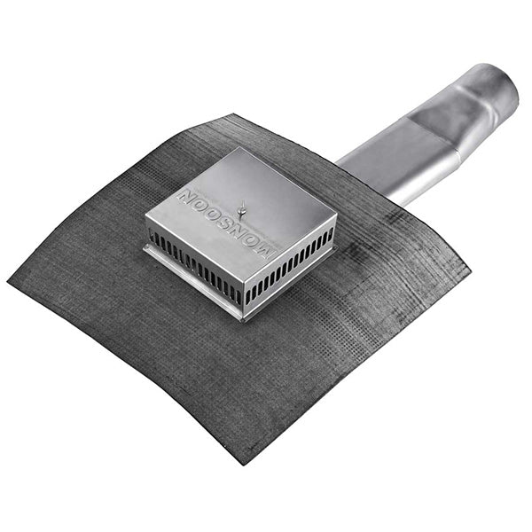 Tagbrønd Ø160/110x730 mm nødafvanding Stål/APP med dobbelt ring Med 75000S + epdm ringe