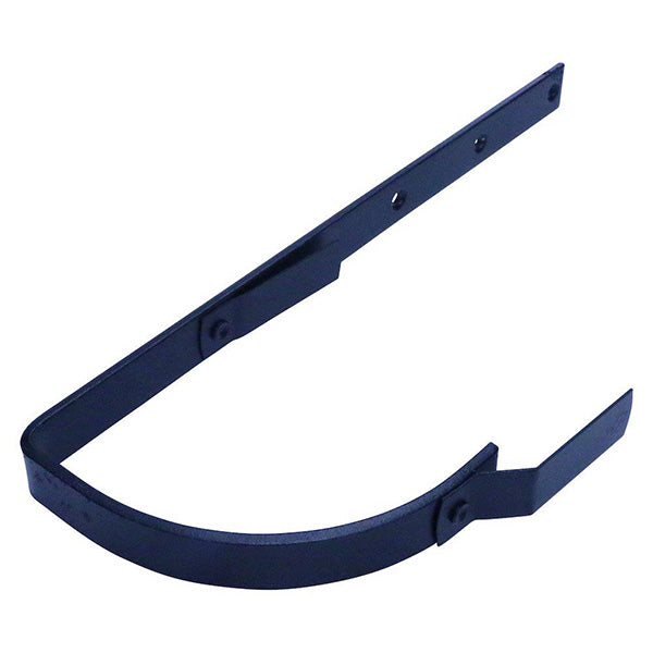 Prefa rendejern 1/4 rund Sort Glat