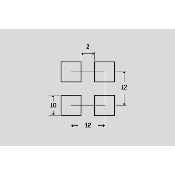 Perforeret aluminiums stål plade 1,5x1000x2000 mm 69,44% luft