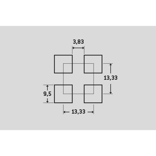 Perforeret sendzimir galvaniseret plade 1x1000x2000 mm 50,79% luft