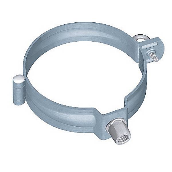 Rheinzink rørholder mur prePatina blaugrau Ø80 mm rustfri skrue. Husk stift