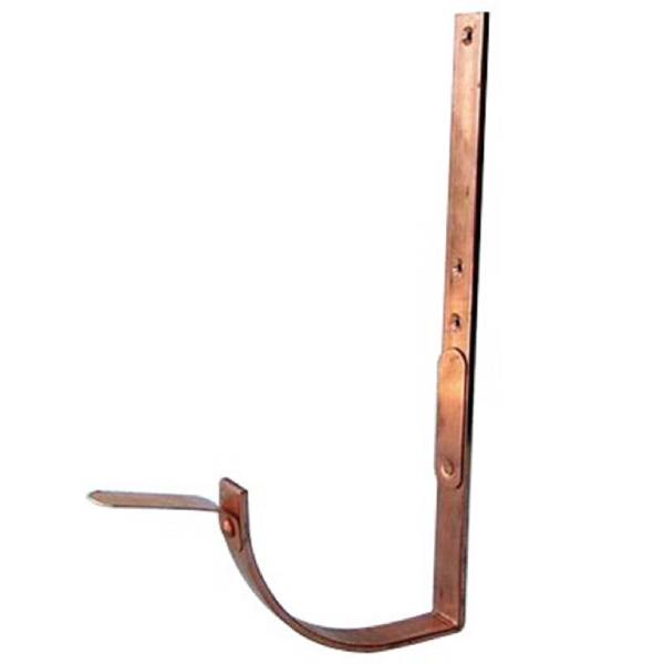 Rendejern kort kobber 1/4 rund arkitekttagrende 333 mm