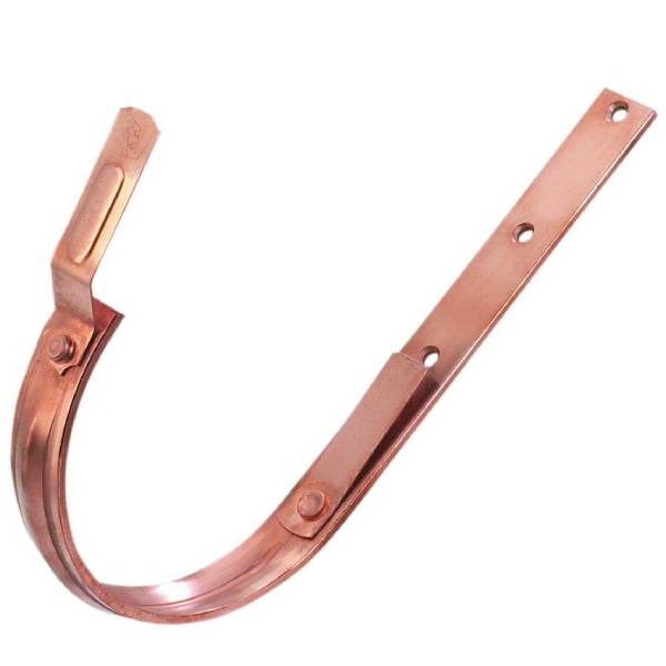Rendejern kobber til færdiglavet tagrende 1/2 rund 280 mm