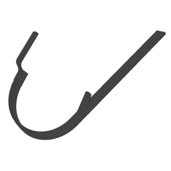 PREFA Rendejern lang RAL9005 sort 1/2-rund 333/28 mm