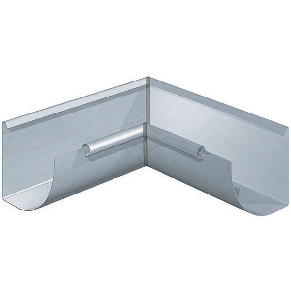 Rheinzink indv gering 90 grader 1/4-rund 0,7x333x300 mm  walzblank