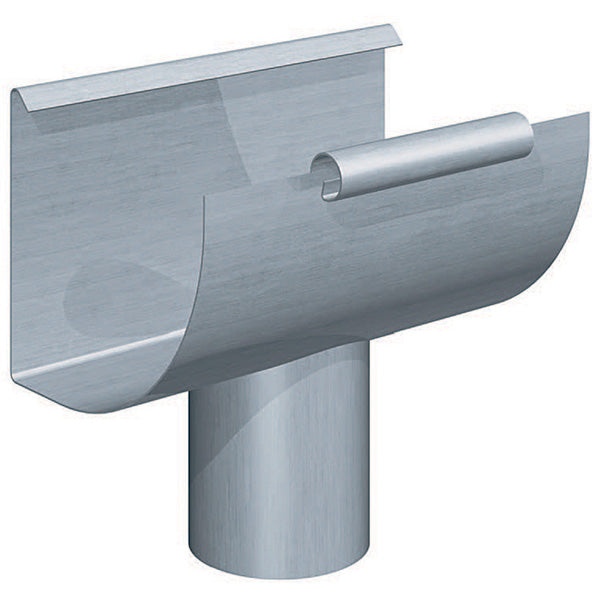 Rheinzink tudstykke 1/4-rund 0,7x333x200 mm walzblank