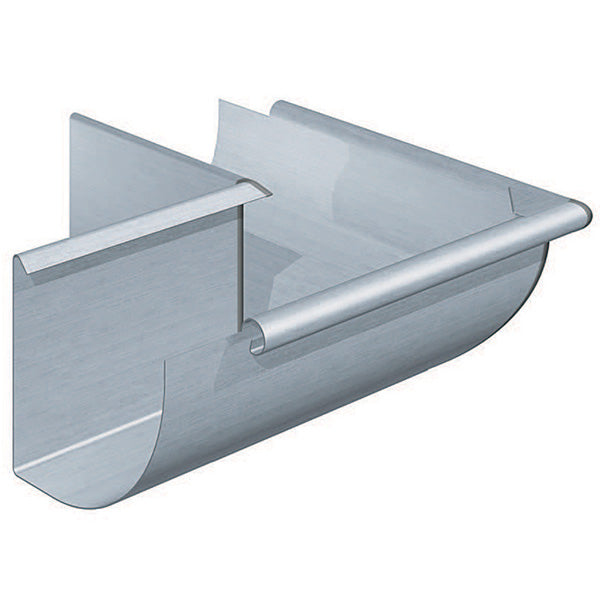 Rheinzink udv gering 90 grader 1/4-rund 0,7x333x300 mm walzblank