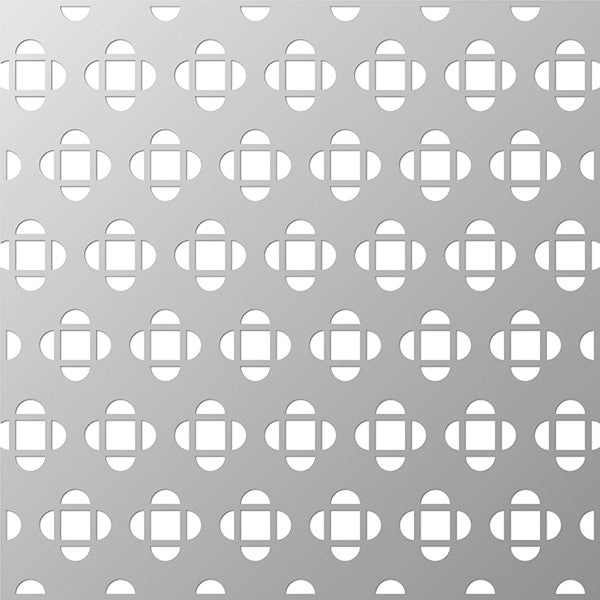 Perforeret aluminiumsplade 1x1000x2000 mm cafe