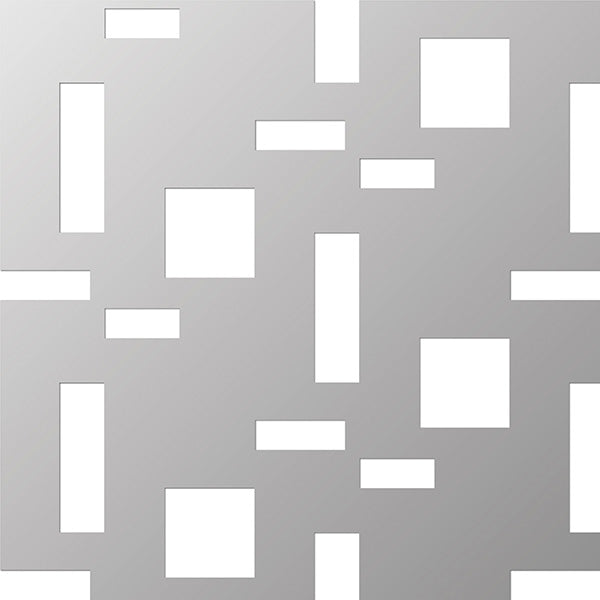 Perforeret aluminiumsplade 1x1000x2000 mm infinity mønster