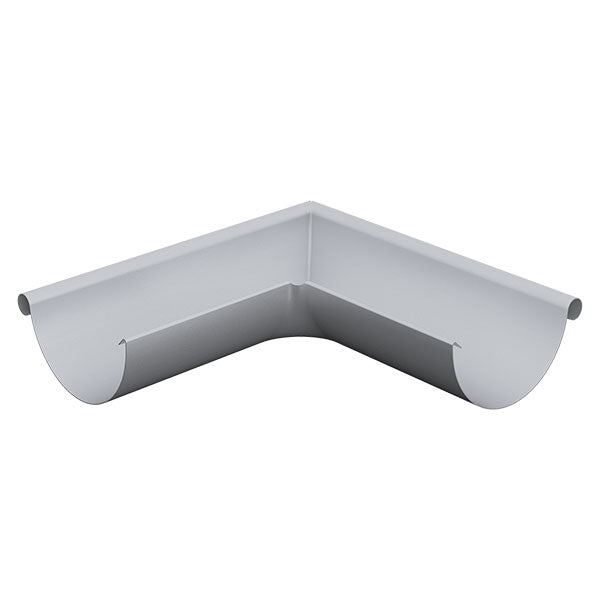 Lindab Rainline udv gering 125 mm 90 grader Stålmetallic