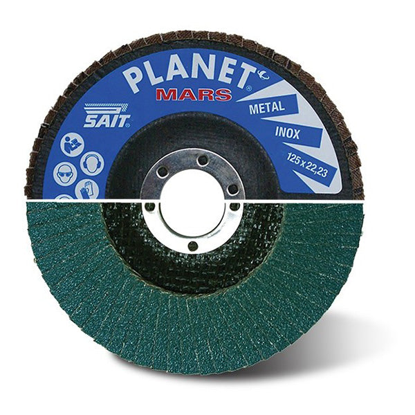 Lameltallerken 125 mm P60 Planet Mars Zirkon 10 stk