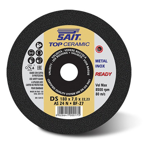 Slibeskive Keramisk 125 mm Sait DS AS 24N 10 stk