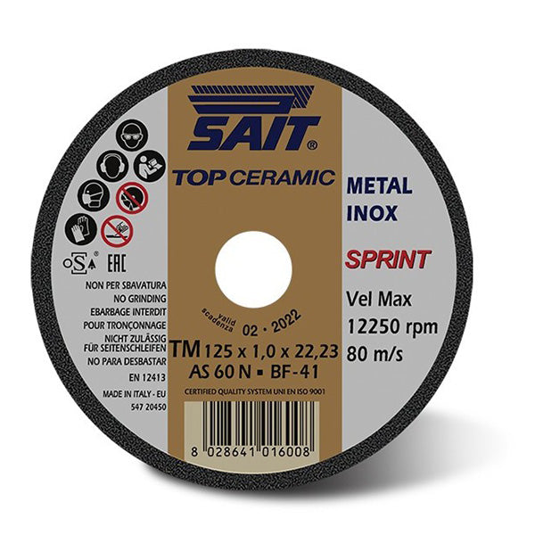 Skæreskive Keramisk 125 mm Sait TM AS60N 20 stk