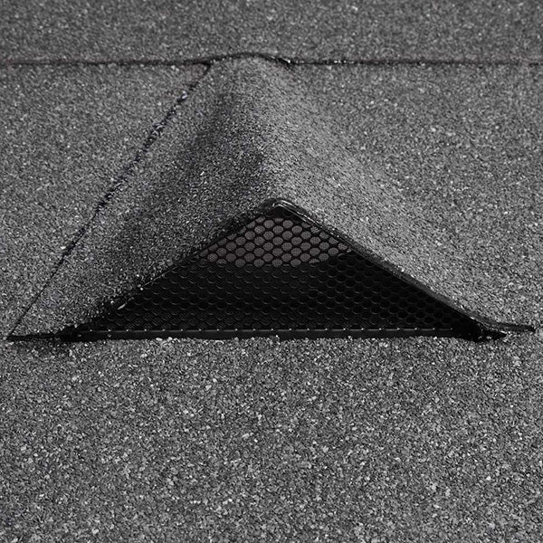 Shedlock klipfisk Ø110 mm lav ventilationshætte til tagpap tag sort front rustfri stål m/sværte