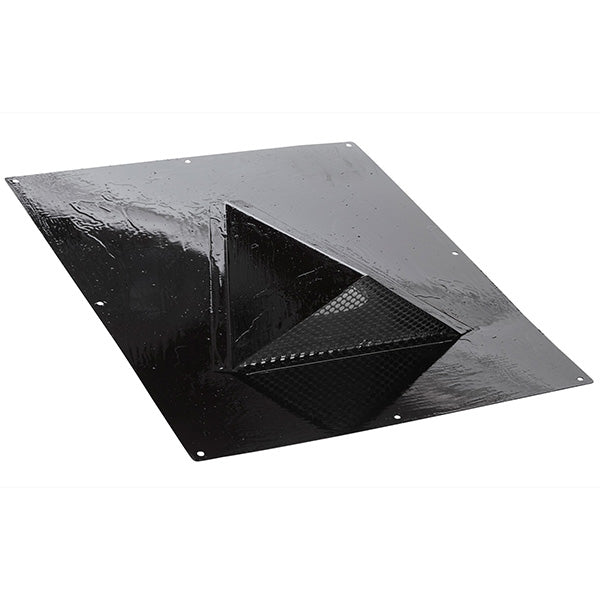 Shedlock klipfisk Ø110 mm XL ventilationshætte til tagpap tag sort front rustfri stål m/sværte