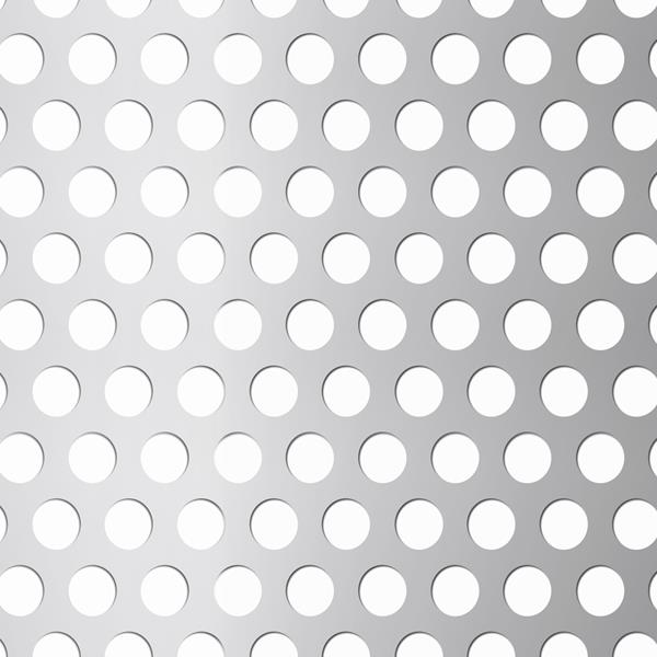 Perforeret Stål plade 1,5x1000x2000 mm runde huller Ø10 mm