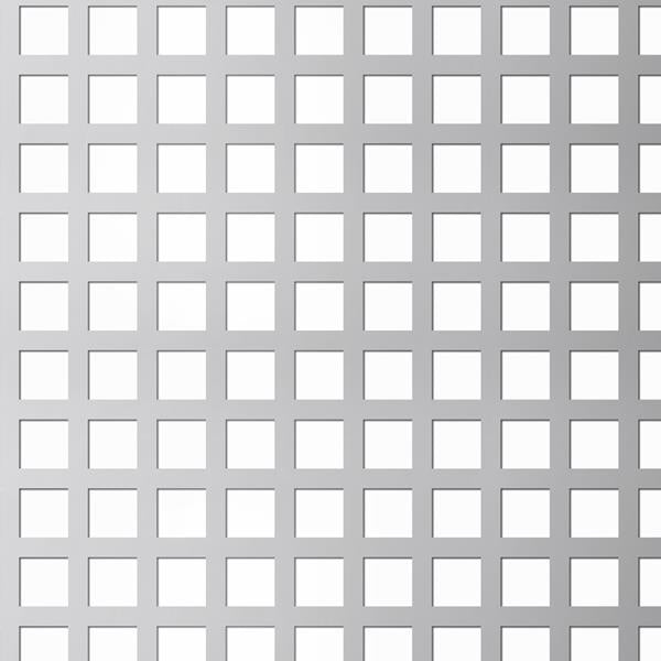 Perforeret Stål plade 1,5x1000x2000 mm firkant huller 9,5 mm