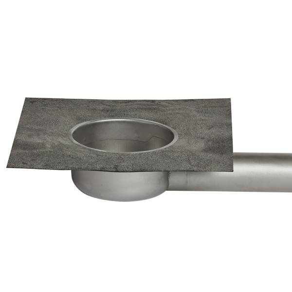 Skålbrønd vinkel Ø63x600 mm Alkorplan/Protan G mørk grå