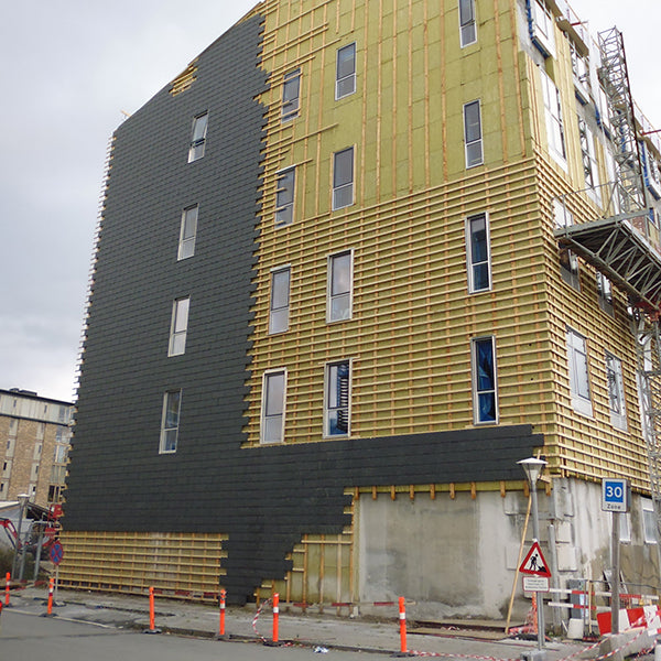 Cupa 12 naturskifer 35x60 cm u/huller til facade beklædning