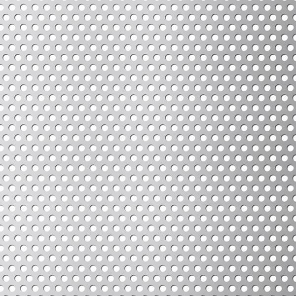 Perforeret Stål plade 1x1000x2000 mm runde huller Ø3 mm