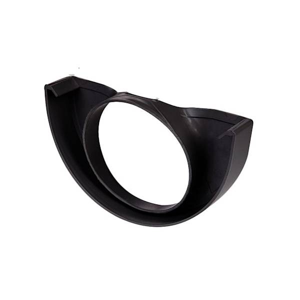 Plastmo plastic end base w/hole black Ø75 mm 12/150 mm