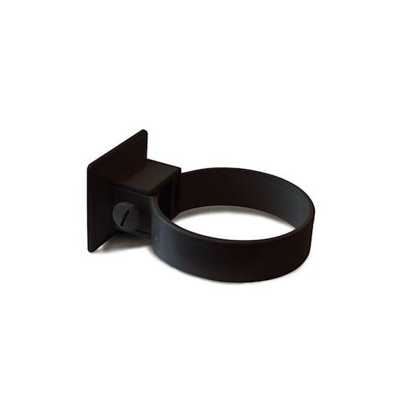 Plastmo plastic pipe holder black Ø90 mm 2 pcs/pack