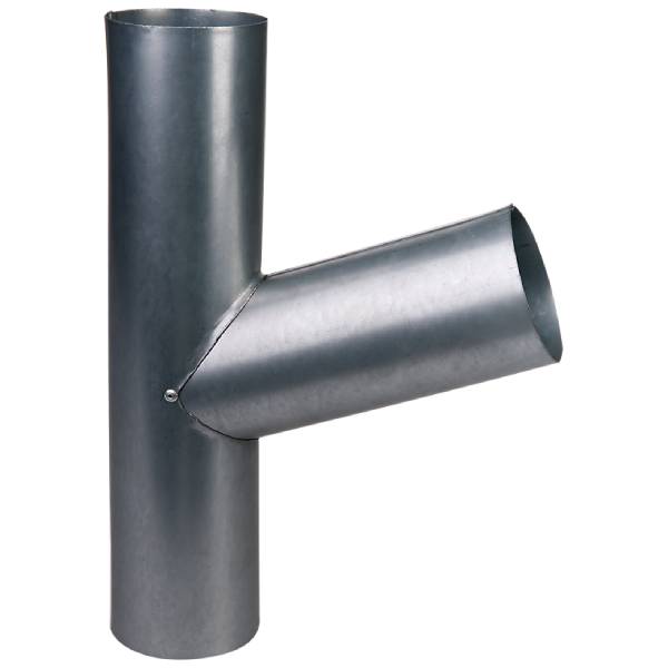 Plastmo stål plus grenrør Ø90 mm 70 grader