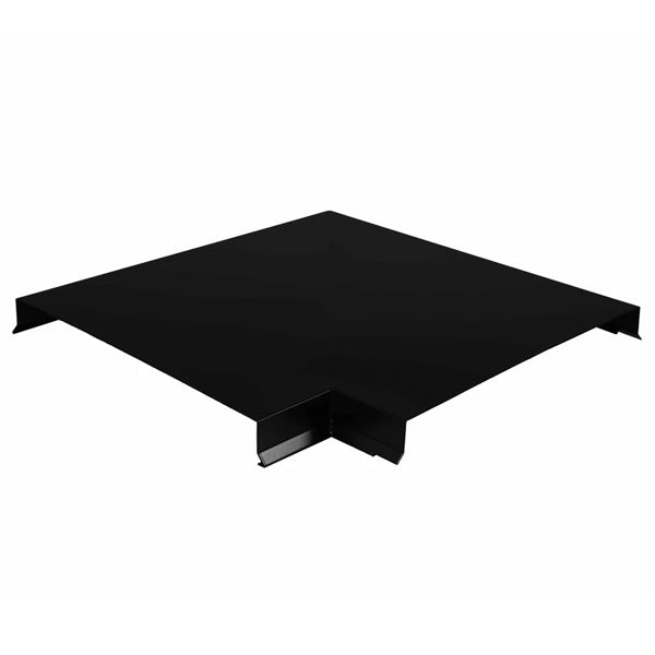 Murkrone / Sternkapsel – Udvendigt hjørne – 230 mm – L: 300 mm – Sort aluminium RAL 9005