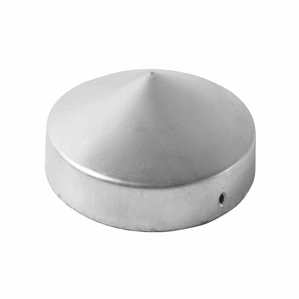 Stolpehat rund galvaniseret Ø121 mm