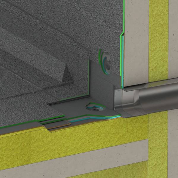 Tagbrønd horisontal Ø50x400 mm Stål/SBS