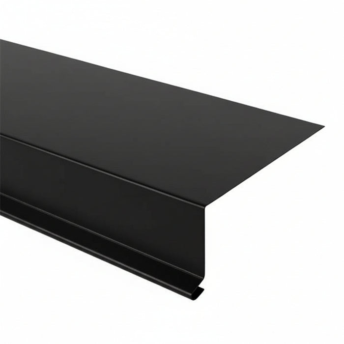 Tagfod i sortlakeret aluminium