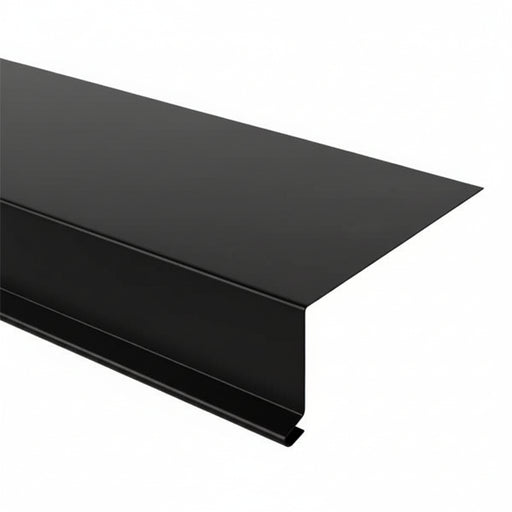 Tagfod fodblik i sortlakeret aluminium