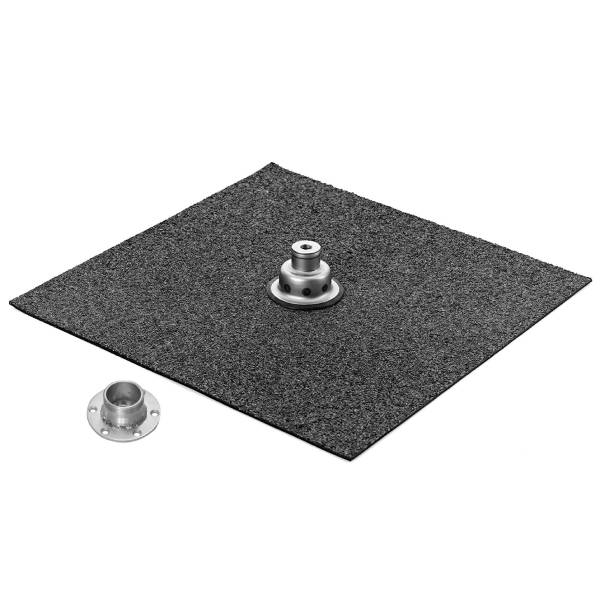 Tagkonsol m/folie lys grå Sarnafil inkl gevindklump Ø80 mm